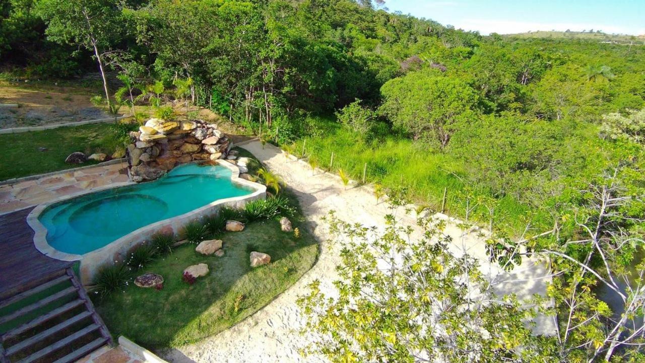 Chale Defronte Lagoa Na Serra Do Cipo Proximo A Cachoeira Grande, Cachoeira Do Pedrao E Cachoeira Veu Da Noiva ジャボチカトゥバス エクステリア 写真